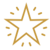 Graphic outline of a star