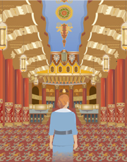 Fabolous Fox Theatre, illustration by Janet Muhm