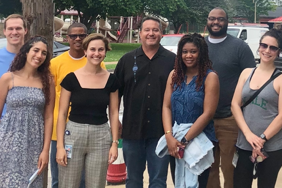 Group photo of Richard Dipaolo's lab students